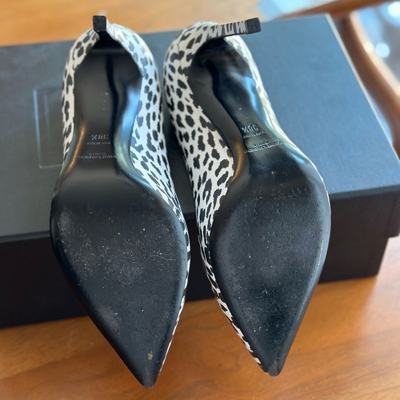 Saint Laurent white leopard heel - Picture 2 of 5